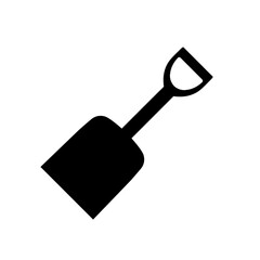 Wall Mural - Shovel icon, logo isolated on white background