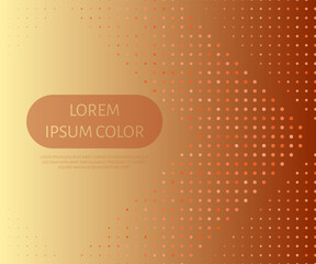 Poster - Abstract shapes triangle in light brown circles multi color on gradient background