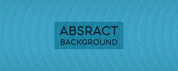 Poster - Abstract circles with shadows and dots in modern line turquoise and blue gradient background