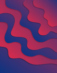 Poster - Abstract Wavy colorfull background with 3D style. Modern liquid background. Abstract textured background with mixing pink,purple, blue, and orange color. illustration.