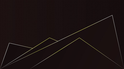 Poster - Abstract modern polygonal shapes line gold on brown and burgundy gradient background