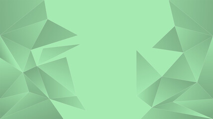 Poster - Light Green polygonal background. Colorful illustration in abstract style with gradient. Brand new design for your business.