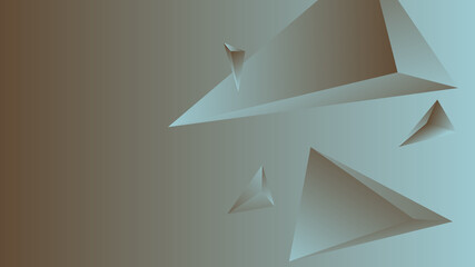 Poster - Abstract Triangle Background. 3D Triangles. Modern Wallpaper. illustration