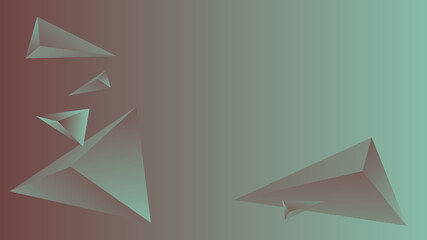 Poster - Abstract Triangle Background. 3D Triangles. Modern Wallpaper. illustration
