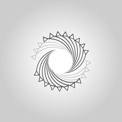 Poster - Lines with triangles in abstract style on light background. Vector background pattern.