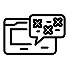 Poster - Enter password icon. Outline enter password vector icon for web design isolated on white background