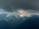 Fototapeta Góry - Mountain hiking tour to Daniel mountain in Tyrol, Austria