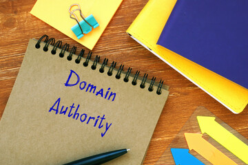 Domain Authority sign on the page.