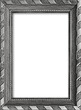 Empty picture frame with a free place inside, isolated on white