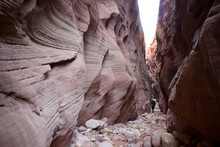 A Narrow Sandstone Slot Canyon