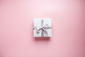 Wall Mural - merry christmas and happy holidays greeting card, frame, banner. new year. noel. christmas gift box 