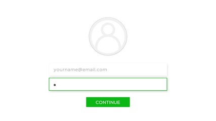 Poster - Modern Logic Screen Prototype interface smooth Animation design in 4K and HD. This can be used as a steps to login or how to perform sign up form successfully  
