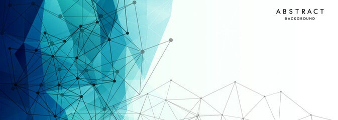 Abstract blue polygon background