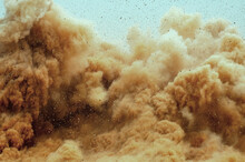 Dirt Storm After Detonator Blast 