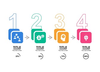 Poster - Creative infographic template. Eye catching with colorfull color. Feel easy to edit with vector file. Can use for all your presentation kit.