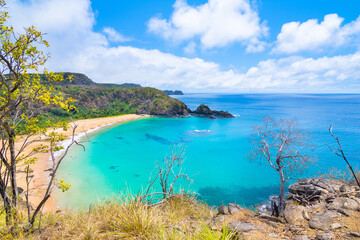 Wall Mural - Sancho Beach -  elected four times the most beautiful beach in the World - Fernando de Noronha Island - Brazil