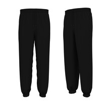 Blank Joggers Mockup, Front And Side Views. Sweatpants. 3d Rendering, 3d Illustration.