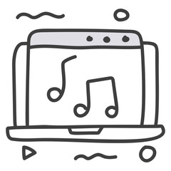 Sticker - Music Website 