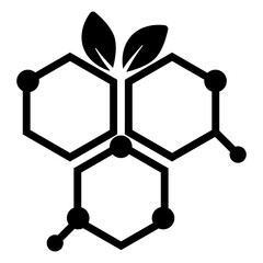 Sticker - Organic Molecule Vector 