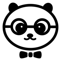 Sticker - Panda Symbol Vector 