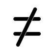 © meredesign - not equal icon  isolate illustration