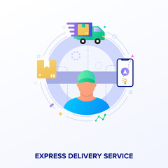 Poster - Express Delivery Service 