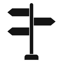 Poster - guide sign board icon. simple illustration of guide sign board vector icon for web design isolated o