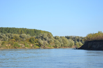 Wall Mural - Autumn days on the arms of the Danube river