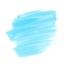 Blue Brush Stroke Paint Texture Background Image. Perfect Design For Logo Or Banner.	