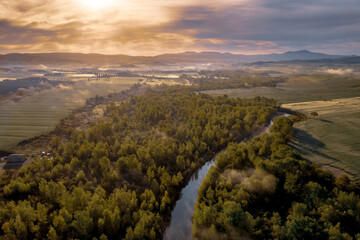 Wall Mural - Orcia river