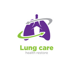 Canvas Print - lung care and restore logo designs for medical service