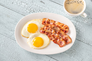 Poster - Fried eggs with bacon