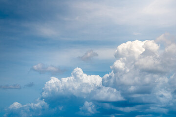 beautiful blobs of clouds in the sky. Nature backgrounds for design, presentations, wallpapers, etc. landscape photography with cloudscape theme