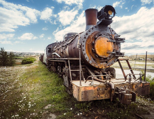 old steam train