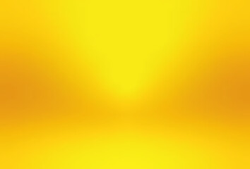 Gold, yellow empty room studio gradient used for background and display your product.