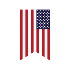 Poster - united states of america flag garland