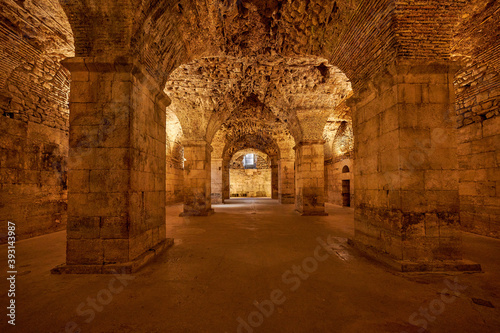 Fotomural Split, Croatia - cellars in the residence of the Roman emperor Diocletian, built