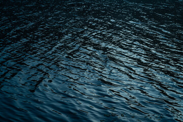 Small water waves in a dark lake