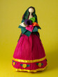 La llorona, traditional Mexican legend, colorful handcrafted doll