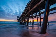 Scenic View Of San Clemente Pier During Sunset