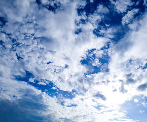 blue sky with clouds