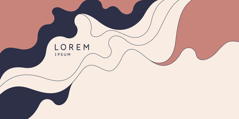 Poster - modern backgrounds with abstract elements and dynamic shapes. compositions of colored spots. vector 