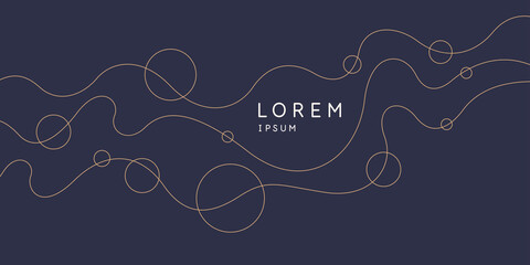 Poster - poster with dynamic waves. vector illustration in minimal style. abstract background.