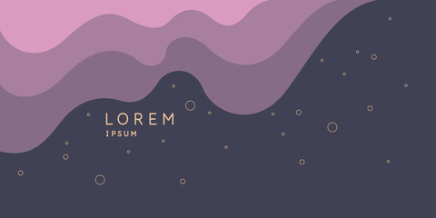 Poster - Modern backgrounds with abstract elements and dynamic shapes. Compositions of colored spots. Vector illustration.