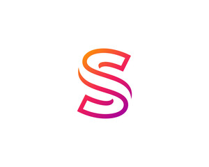 Poster - letter s logo icon design template elements