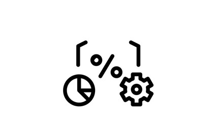 Poster - Outsource Management Icon Animation Outsource Team And World Business Process, Agreement Document And Job Payment