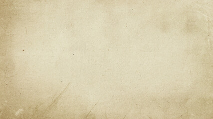 Poster - old brown paper parchment background design with distressed vintage stains and ink spatter and white