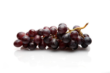 Wall Mural - Grapes on white background - close-up