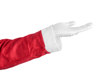 Santa Claus with open hand gesture