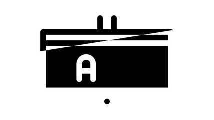 Poster - AirAnd Airport Icon Animation AirWorldwide Direction And Ticket, Pilot And Stewardess, Airplane And Calendar